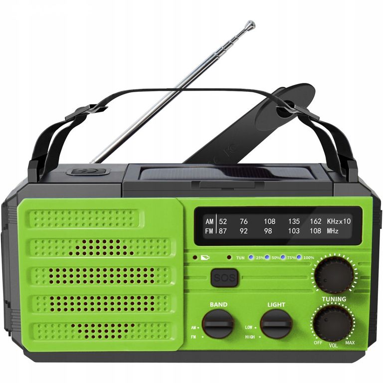 Solární rádio dynamo AM/FM powerbanka 8000 mAh ,