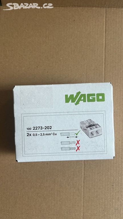 Rychlospojka Wago 0,5-2,5 mm / 2 , 100 ks