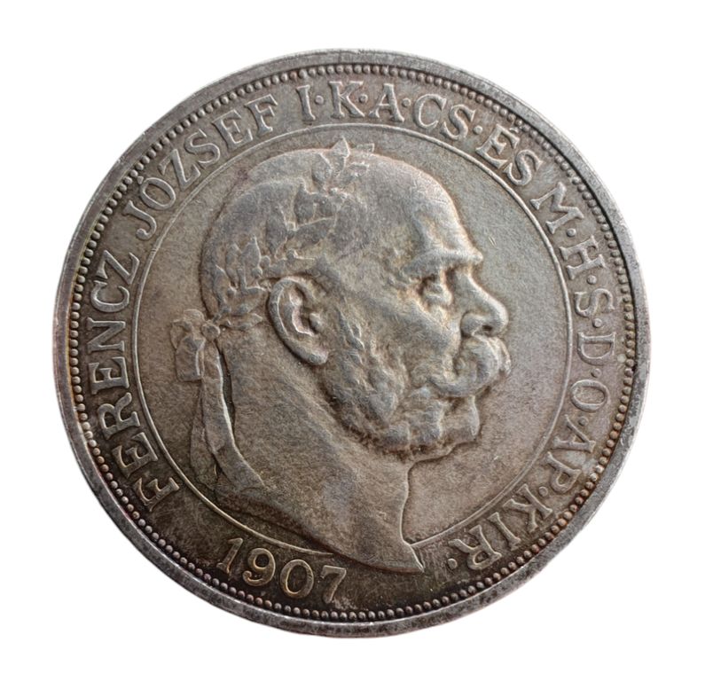 5 Koruna 1907 KB - korunovační Top stav !!