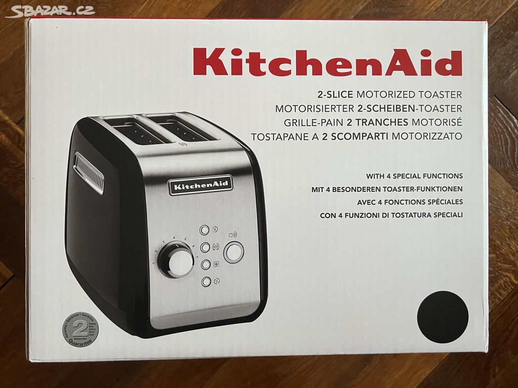 KitchenAid toustovač 5KMT221EOB černá barva nový