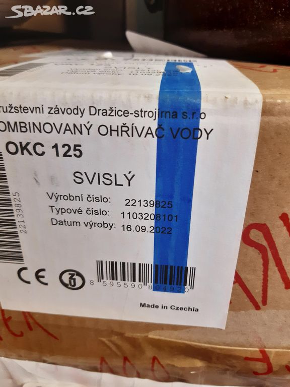 Kombinovaný ohřívač vody OKC 125 Svislý