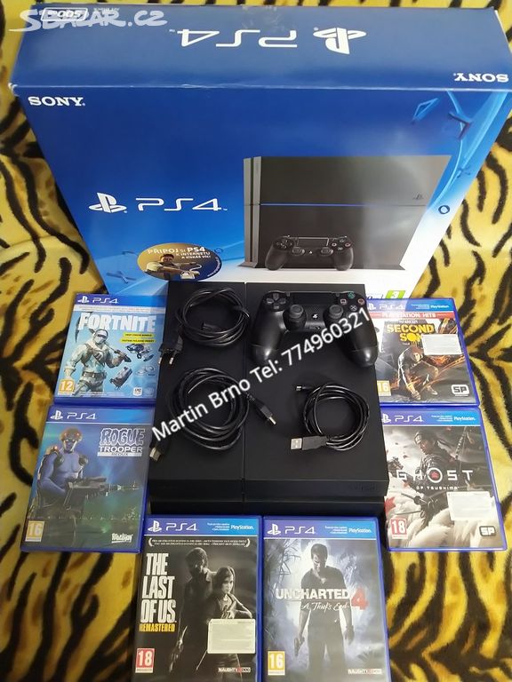 Herní konzole Playstation 4 500GB - TOP STAV