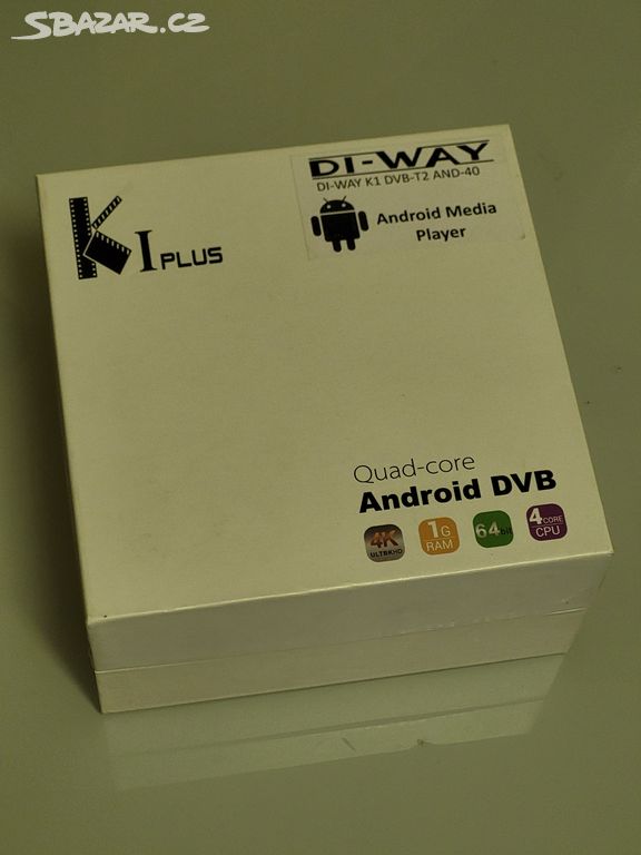 Chytrý TV přijímač Android 5.1 K1 Plus DVB-T2 / S2