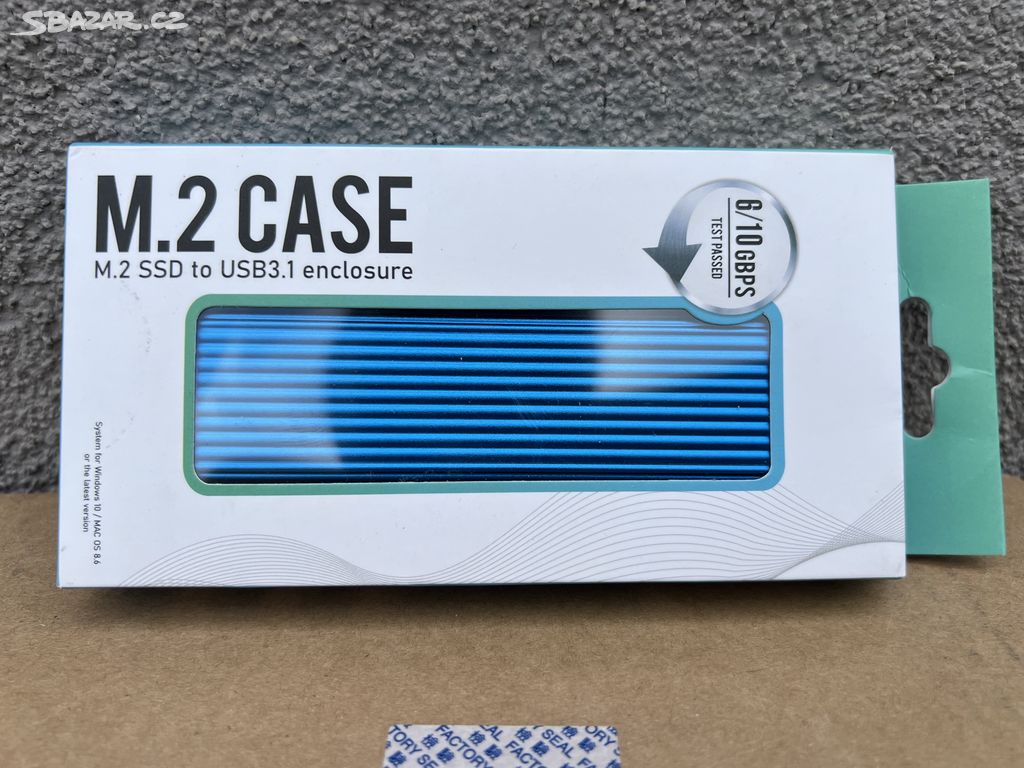 Nová skříň pevného disku M.2 NVMe USB 3.1