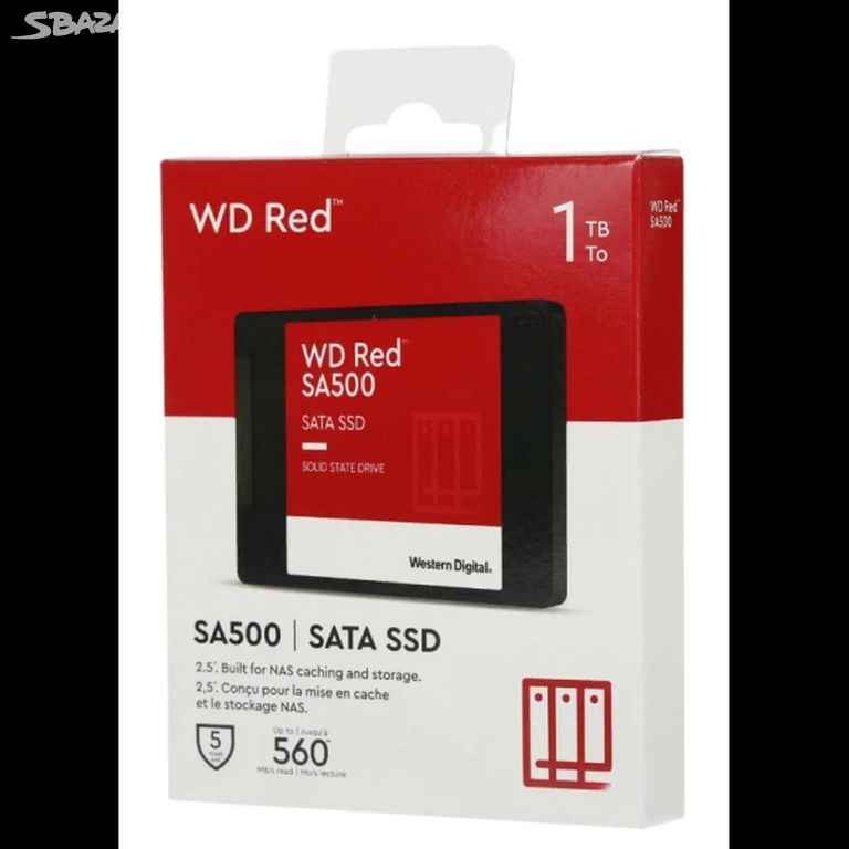 SSD disk 1TB NAS WD Red SA500 2,5" nerozbalený