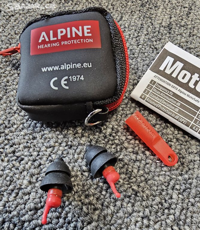 Alpine MotoSafe špunty do uší na motorku 1 pár