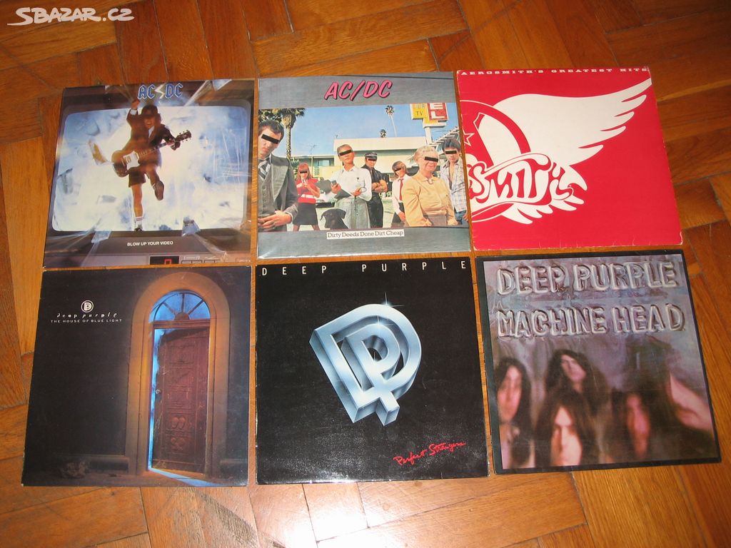 LP = AC/DC, Led Zeppelin, Scorpions, Deep Purple.