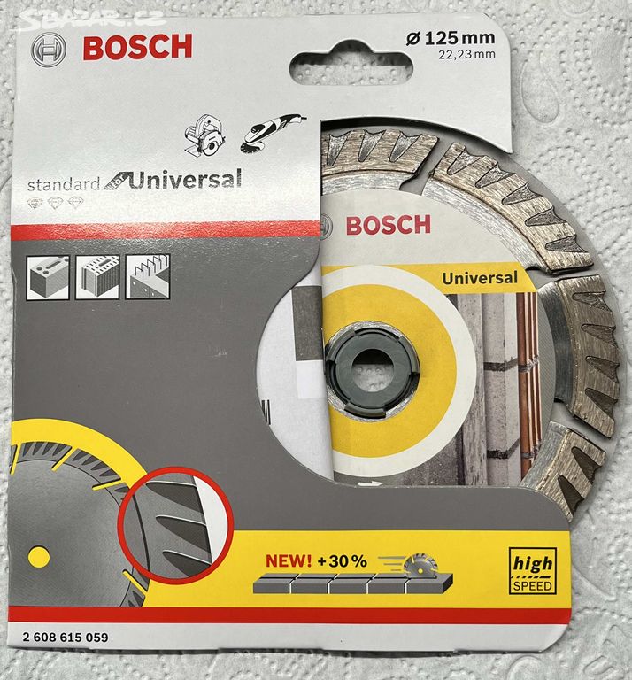 BOSCH Diamantový řezací kotouč Standard 125mm