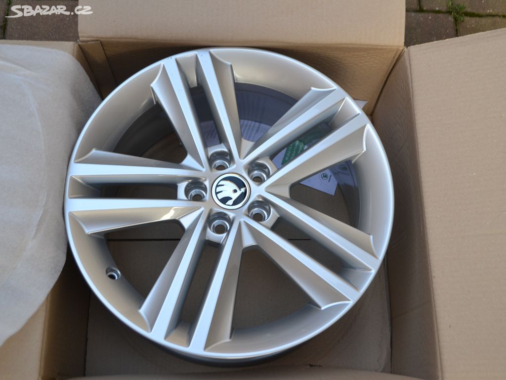 NOVÉ orig. alu Škoda 7x17 5x100 Rapid, Fabia,O1,RS