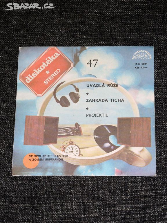 7" singl Projektil - Uvadlá Růže / Zahrada Ticha