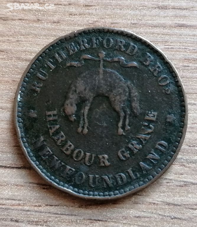 Kanada 1/2 Penny 1846 mince kolonie Newfoundland