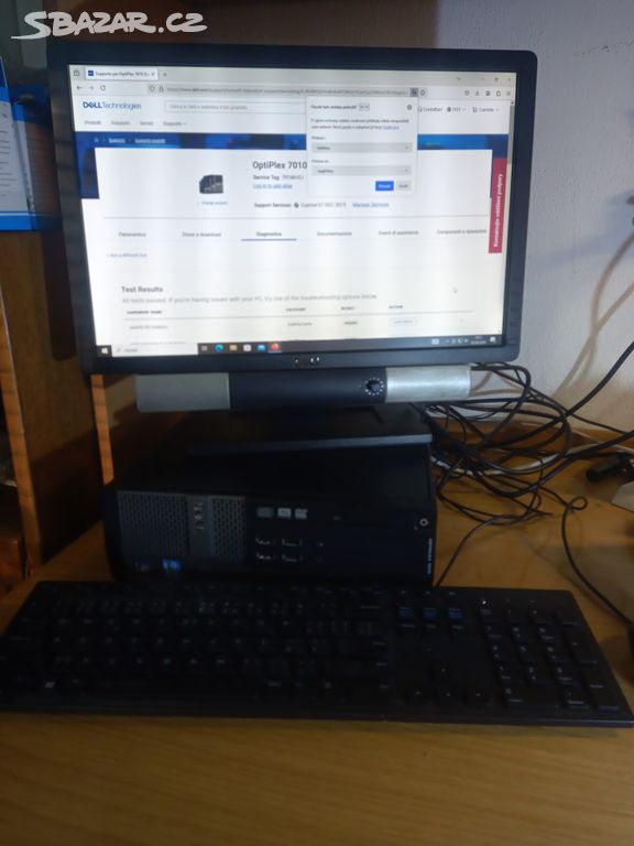 Prodám PC sestavu Dell 7010 SFF+ 22" LCD Dell