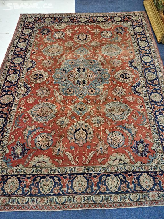 XL Starožitný ručně vázaný koberec 7862