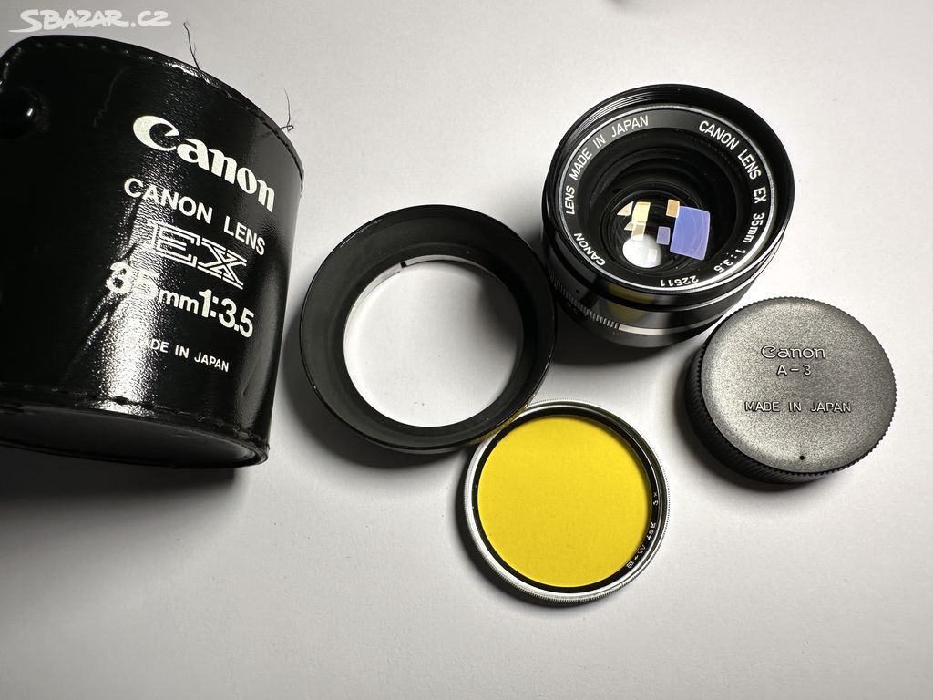 Canon EX 35m F3.5 Objektiv s filtrem