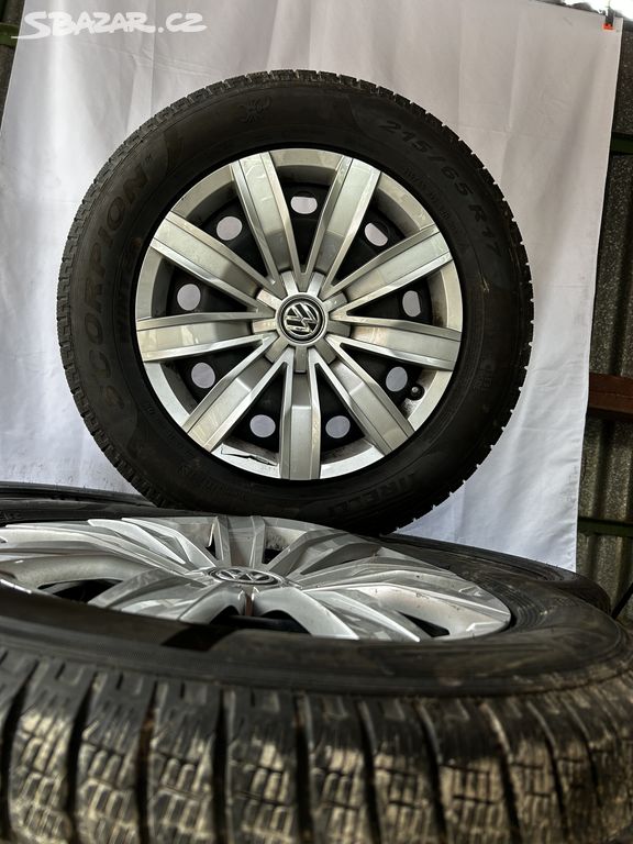 Plechové disky VW 5x112 + 215/65r17