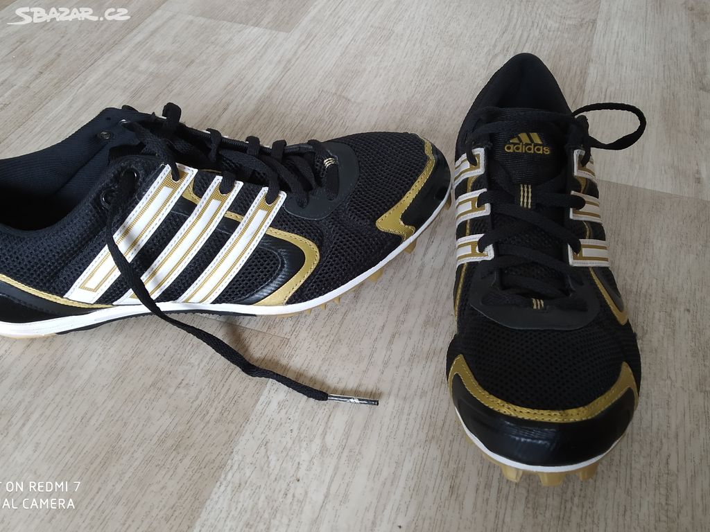 NOVÉ zlatočerné TRETRY/běžecké boty ADIDAS vel. 42