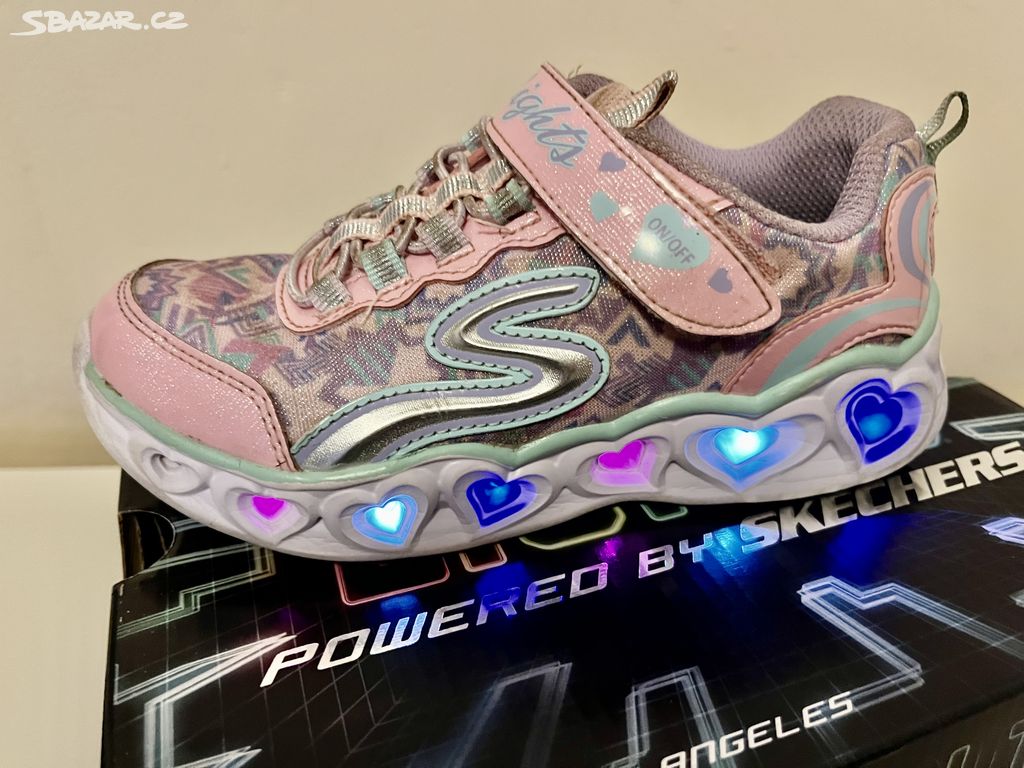 dívčí tenisky skechers blikající 29