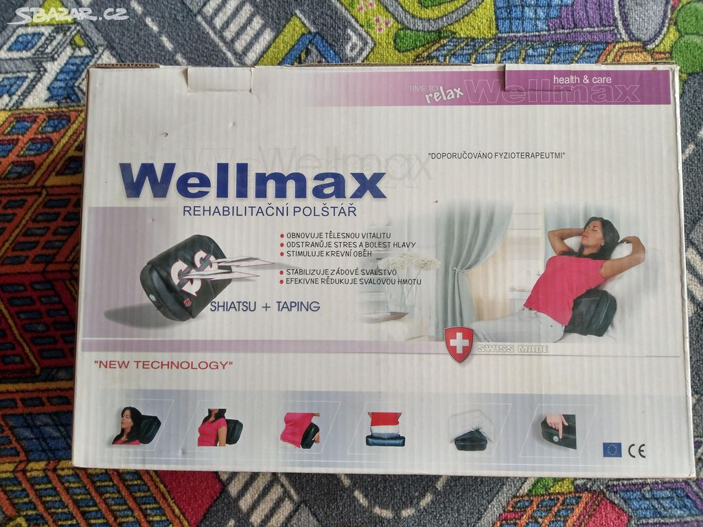 Masážní rehabilitační polštář Wellmax funkční