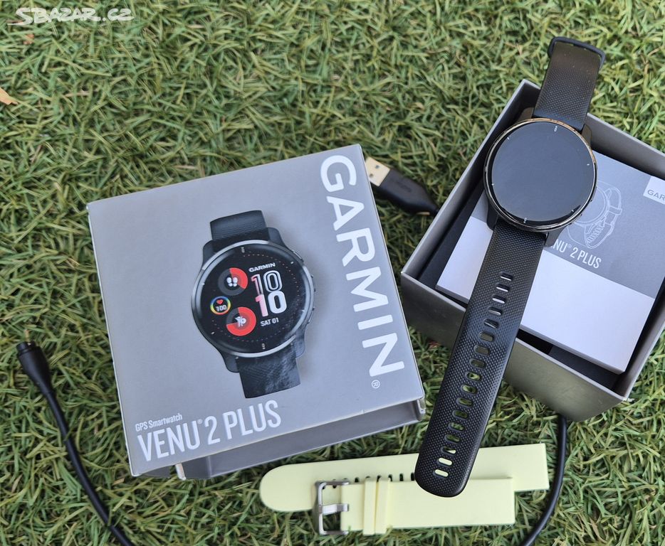 Chytré hodinky Garmin Venu 2 Plus Slate/Black Band