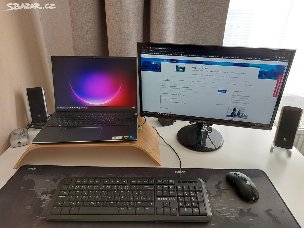 Notebook Dell Inspiron 16 - ještě měsíc v záruce