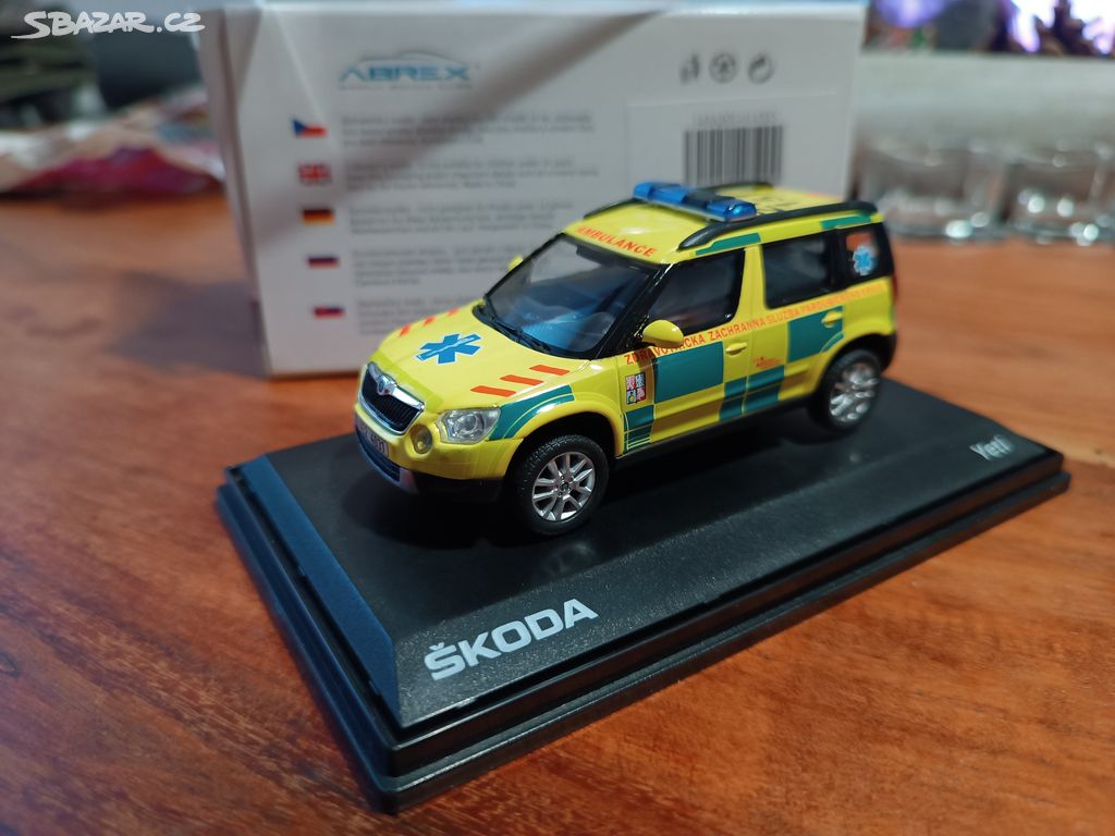 Abrex 1:43 Škoda Yeti 2009 ZS Pardubického kraje