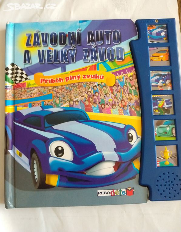 Auto knížka Závodní auto a velký závod Rebo