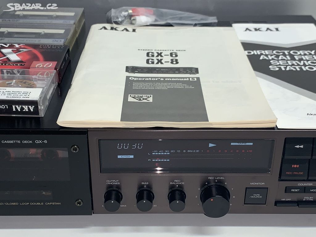 AKAI GX-6 Cassette Deck/ 3Head/ Dolby B-C/ HX-Pro