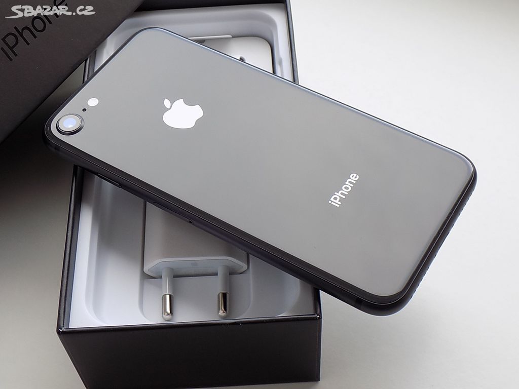 APPLE iPhone 8 64GB Space Grey - ZÁRUKA - 100% BAT