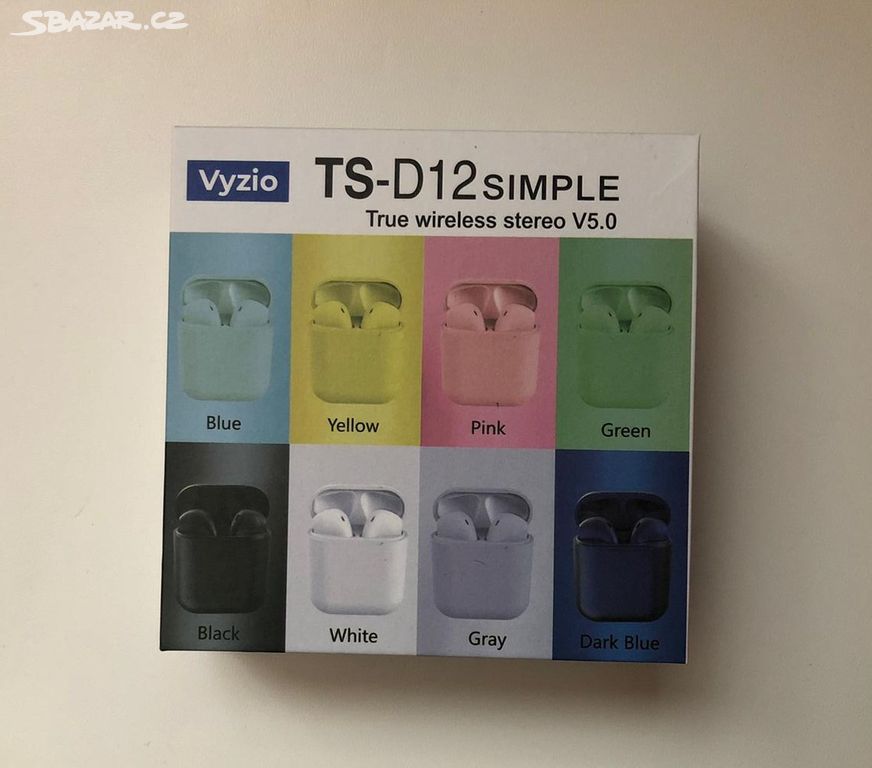 Prodám nová bezdratová sluchátka TS-D12 Simple