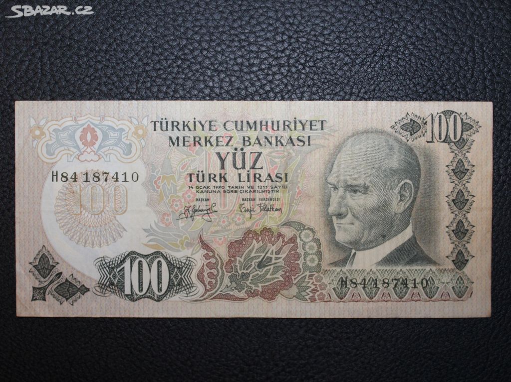 Turecko 100 Lira 1970