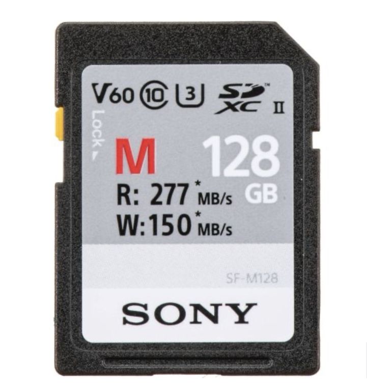 128GB SD karty (UHS-II a USH-I)