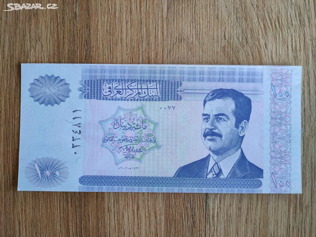 Irák - 100 dinárů - Saddam Hussein