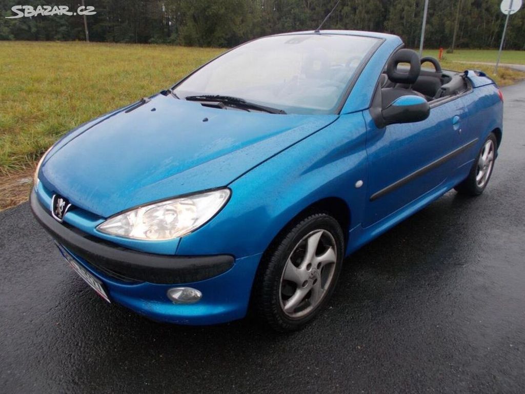 Peugeot 206 1,6 80KW klima benzín manuální