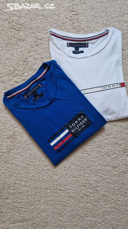 Značková trika Tommy Hilfiger, set 2 ks, vel. S