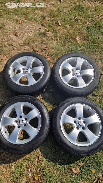 ALU disky R16, 5x112 + zimní pneumatiky (dvě nové)