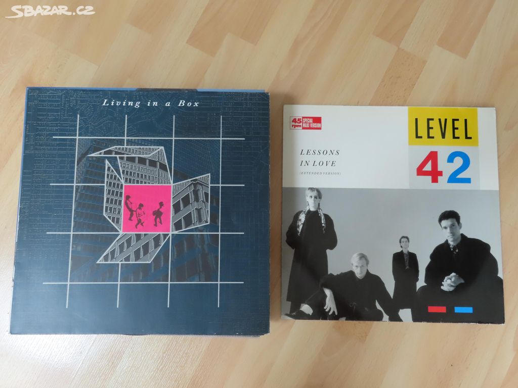 level 42 living in the boc 2x lp maxi nm stav top