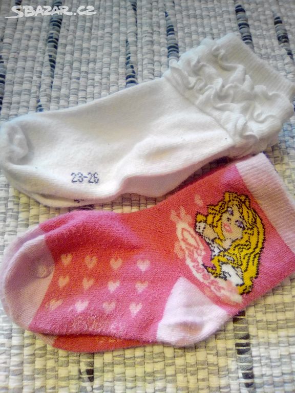 Prodám dětské ponožky Disney, v. 23-26 /13-16 cm/