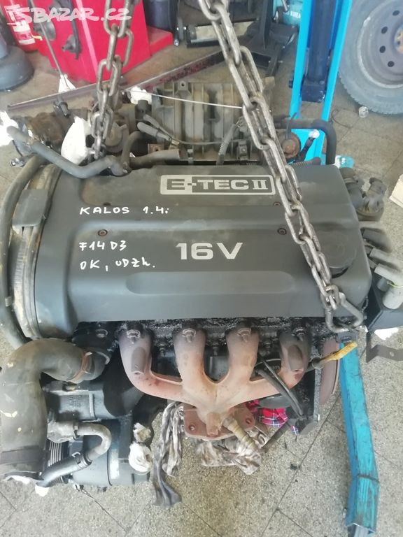 Motor Chevrolet KALOS 1.4i 16V 69kW kód F14D3