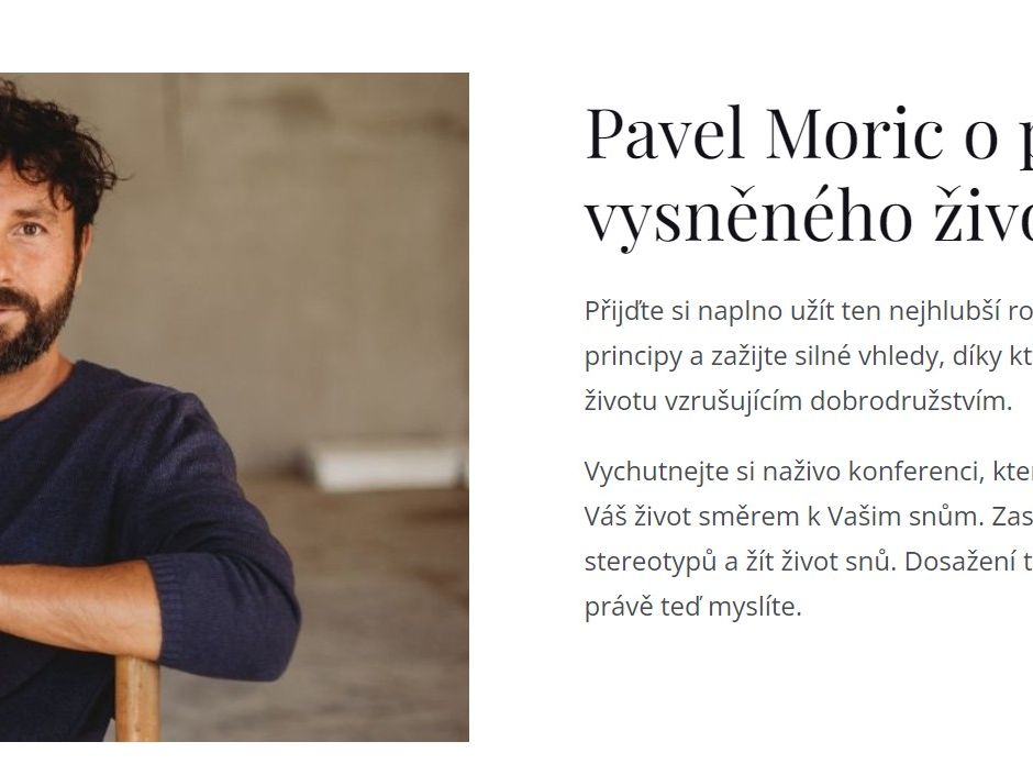 Pavel Moric - Jak dosáhnout vysněného života