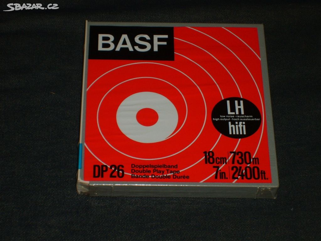 Magnetofonové pásky BASF, použité a nové.