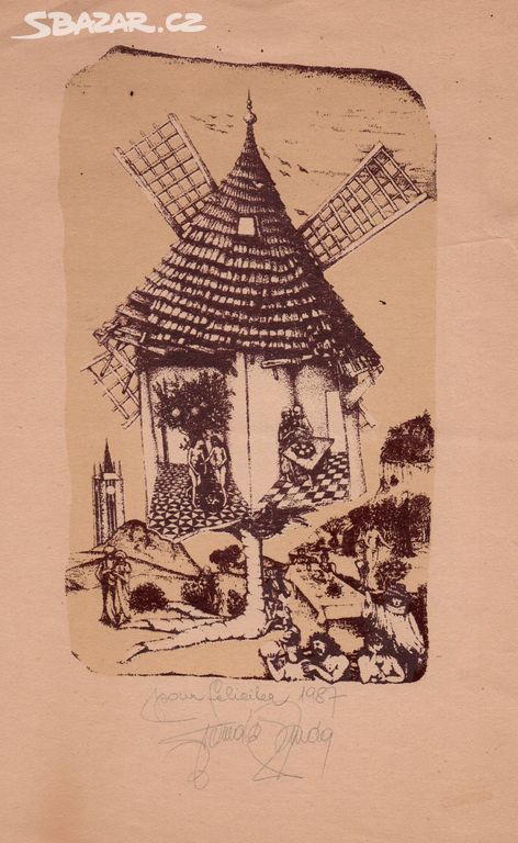 Obrázek - Kouzelný mlýn lásky - český autor 1986.