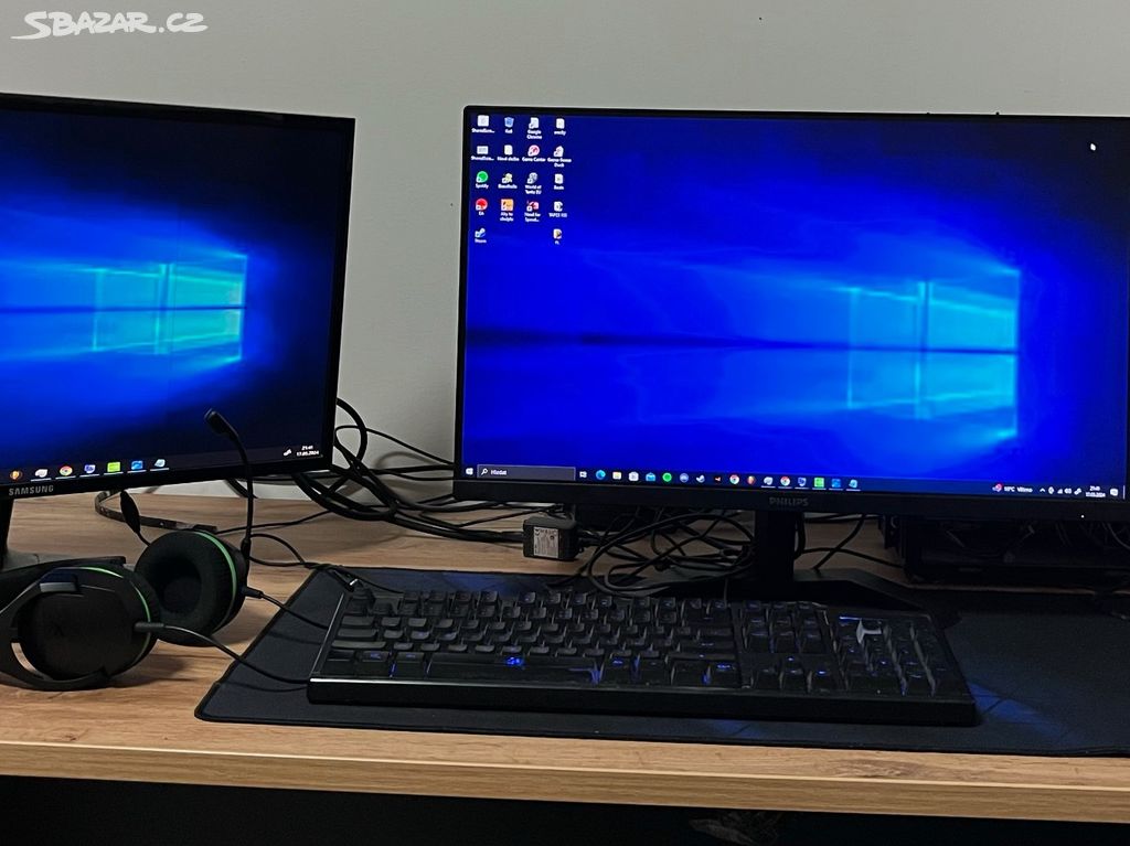 Stolní PC setup - starší