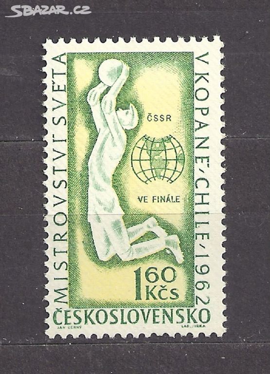 Československo 1962 ** pof 1258 SPORT. Finále MS.