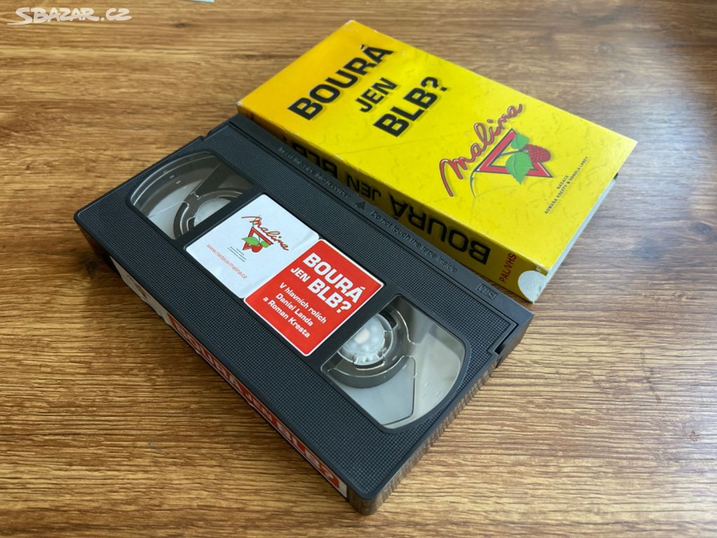 VHS kazeta originál Malina - Bourá jen blb?