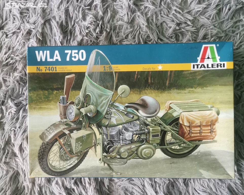 Plastikový model Americký motocykl WLA 750