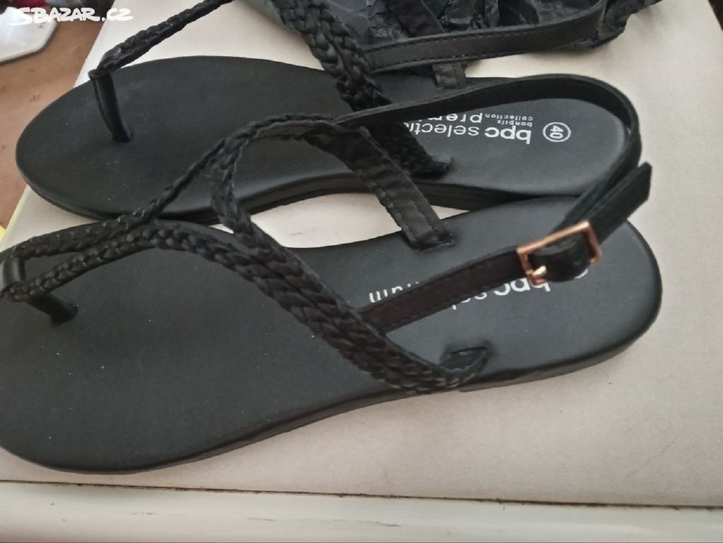 NOVÉ dámské sandály - žabky , kožené, 40