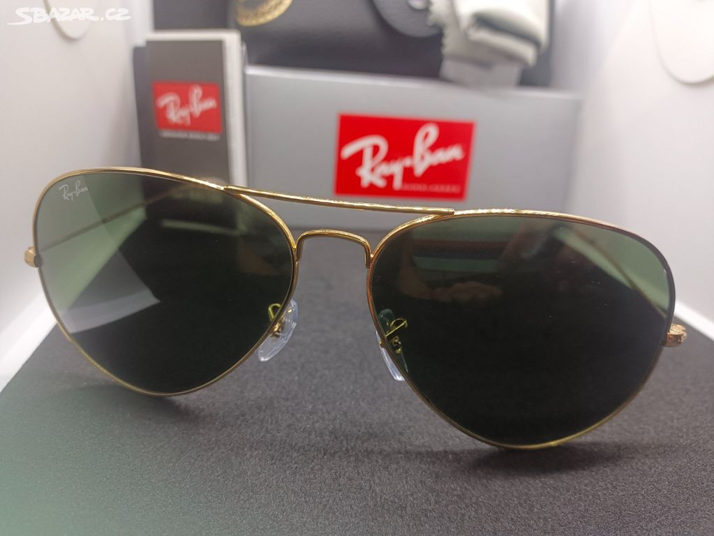 Sluneční brýle Ray Ban G-15 green,pouzdro,zánovní