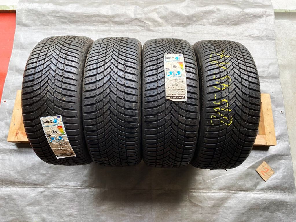 215 45 17 Bridgestone, celoroční pneu, nové, 4ks