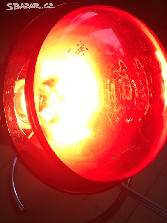 RETRO Infra lampa Chirana stolní infrazářič SAHARA