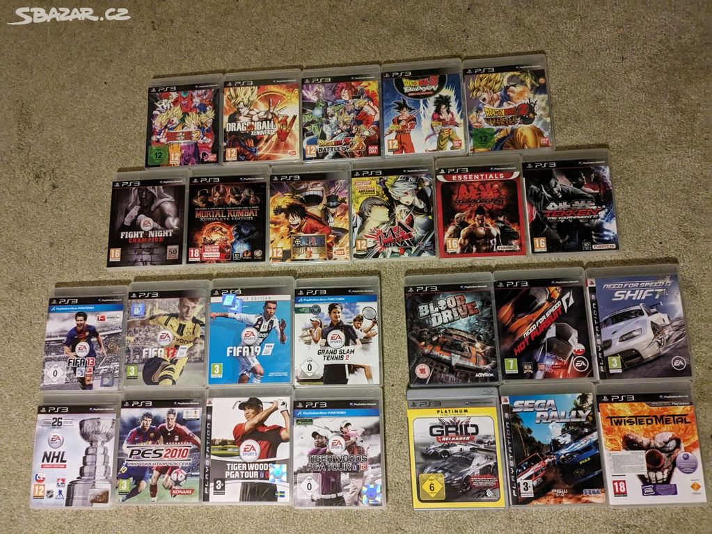 Hry Bojové, Závodní, Sport PS3 Playstation 3